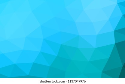 Light BLUE vector abstract mosaic abstract mosaic. Creative illustration in halftone style with gradient. Brand new style for your business design.