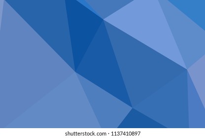 Light BLUE vector abstract mosaic pattern. Colorful illustration in abstract style with triangles. New template for your brand book.