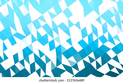 Light BLUE vector abstract mosaic pattern. Glitter abstract illustration with an elegant design. Brand new design for your business.