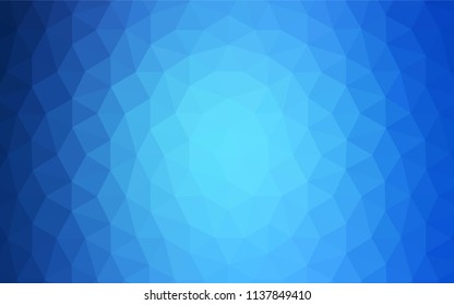 Light BLUE vector abstract mosaic background. Modern abstract illustration with triangles. Completely new template for your banner.