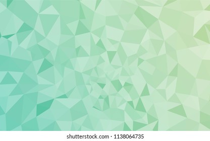 Light BLUE vector abstract mosaic pattern. Shining polygonal illustration, which consist of triangles. A completely new design for your leaflet.