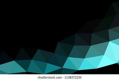 Light BLUE vector abstract mosaic abstract mosaic. An elegant bright illustration with gradient. A completely new template for your business design.