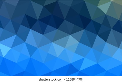 Light BLUE vector abstract mosaic backdrop. Shining colored illustration in a new style. A new texture for your design.