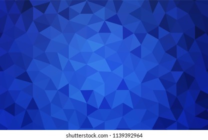 Light BLUE vector abstract mosaic background. Colorful abstract illustration with triangles. Polygonal design for your web site.