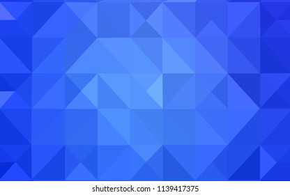 Light BLUE vector abstract mosaic pattern. A sample with polygonal shapes. A new texture for your web site.