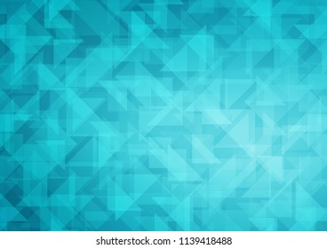 Light BLUE vector abstract mosaic pattern. Creative geometric illustration in Origami style with gradient. The elegant pattern can be used as part of a brand book.
