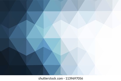 Light BLUE vector abstract mosaic background. Colorful illustration in abstract style with triangles. A completely new design for your leaflet.