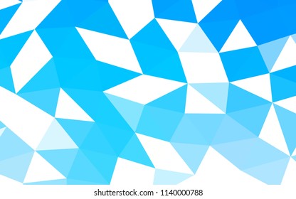 Light BLUE vector abstract mosaic abstract mosaic. An elegant bright illustration with gradient. The elegant pattern can be used as part of a brand book.