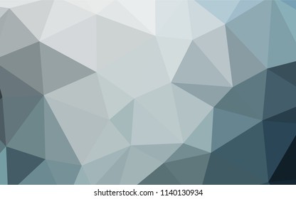 Light BLUE vector abstract mosaic background. Colorful abstract illustration with triangles. A completely new design for your leaflet.