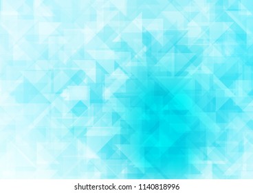 Light BLUE vector abstract mosaic abstract mosaic. Brand new colored illustration in blurry style with gradient. A completely new design for your business.