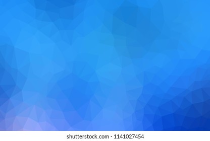 Light BLUE vector abstract mosaic background. Modern abstract illustration with triangles. Pattern for a brand book's backdrop.
