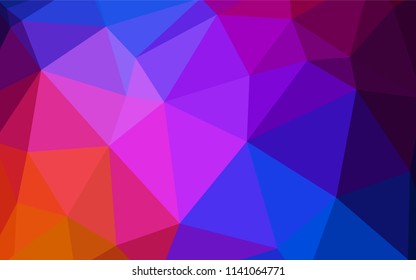 Light BLUE vector abstract mosaic backdrop. Modern abstract illustration with triangles. A new texture for your web site.