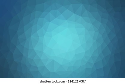 Light BLUE vector abstract mosaic background. Geometric illustration in Origami style with gradient.  Polygonal design for your web site.