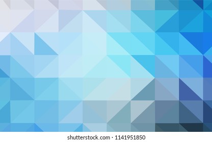 Light BLUE vector abstract mosaic background. Modern abstract illustration with triangles. Pattern for a brand book's backdrop.