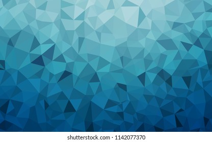 Light BLUE vector abstract mosaic pattern. Polygonal abstract illustration with gradient. Textured pattern for your backgrounds.