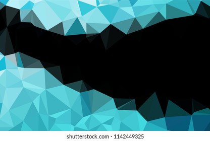 Light BLUE vector abstract mosaic backdrop. Brand new colored illustration in blurry style with gradient. A completely new design for your business.