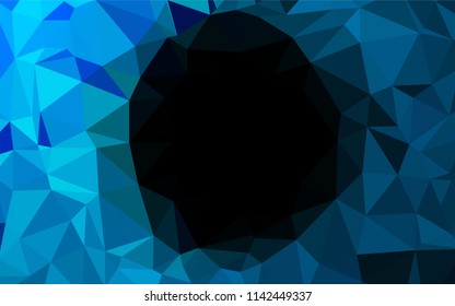 Light BLUE vector abstract mosaic background. A completely new color illustration in a vague style. The template can be used as a background for cell phones.