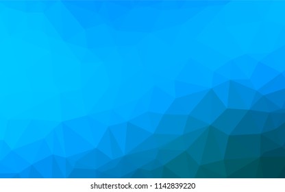 Light BLUE vector abstract mosaic pattern. Modern geometrical abstract illustration with gradient. The polygonal design can be used for your web site.