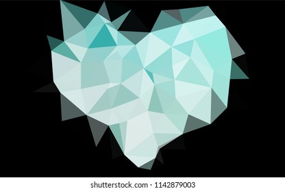 Light BLUE vector abstract mosaic pattern. An elegant bright illustration with gradient. A completely new design for your business.