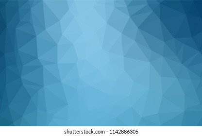 Light BLUE vector abstract mosaic pattern. A sample with polygonal shapes. The completely new template can be used for your brand book.