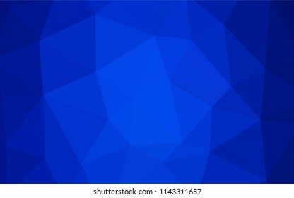 Light BLUE vector abstract mosaic backdrop. Shining polygonal illustration, which consist of triangles. Best triangular design for your business.