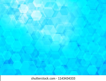 Light BLUE vector abstract mosaic template. Modern geometrical abstract illustration with gradient. A completely new design for your business.