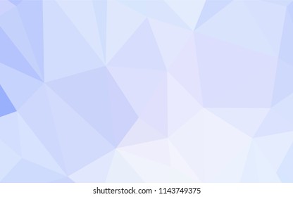 Light BLUE vector abstract mosaic pattern. Creative illustration in halftone style with triangles. Template for cell phone's backgrounds.