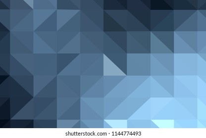 Light BLUE vector abstract mosaic backdrop. Elegant bright polygonal illustration with gradient. Pattern for a brand book's backdrop.