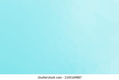 Light BLUE vector abstract mosaic pattern. Shining illustration, which consist of triangles. The elegant pattern can be used as part of a brand book.