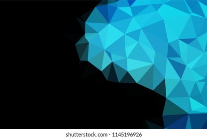 Light BLUE vector abstract mosaic backdrop. Colorful illustration in abstract style with gradient. The template can be used as a background for cell phones.