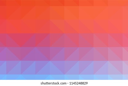 Light BLUE vector abstract mosaic background. A completely new color illustration in a polygonal style. Brand new design for your business.