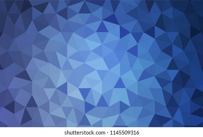 Light BLUE vector abstract mosaic backdrop. Colorful abstract illustration with triangles. Brand new style for your business design.