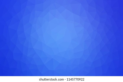 Light BLUE vector abstract mosaic background. Creative illustration in halftone style with triangles. Best triangular design for your business.