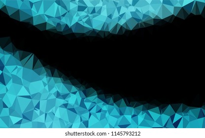 Light BLUE vector abstract mosaic background. Creative illustration in halftone style with gradient. Brand new design for your business.