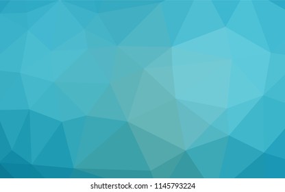 Light BLUE vector abstract mosaic pattern. Creative geometric illustration in Origami style with gradient. The best triangular design for your business.