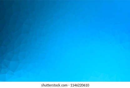 Light BLUE vector abstract mosaic background. Glitter abstract illustration with an elegant design. Brand new design for your business.