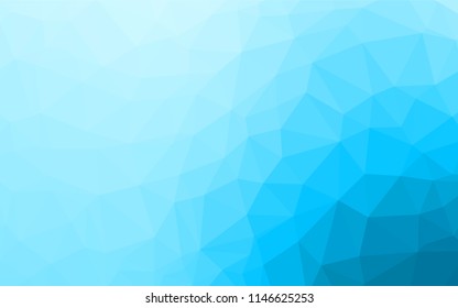 Light BLUE vector abstract mosaic pattern. Brand new colored illustration in blurry style with gradient. The completely new template can be used for your brand book.