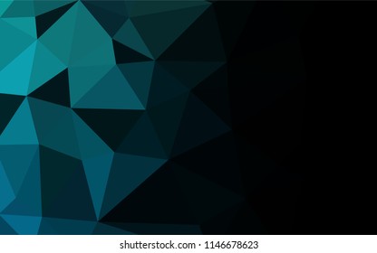 Light BLUE vector abstract mosaic pattern. Shining illustration, which consist of triangles. Brand new design for your business.