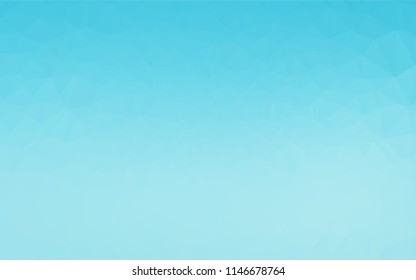 Light BLUE vector abstract mosaic pattern. An elegant bright illustration with gradient. The polygonal design can be used for your web site.