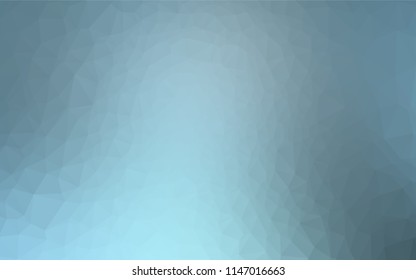 Light BLUE vector abstract mosaic background. Shining illustration, which consist of triangles. The completely new template can be used for your brand book.