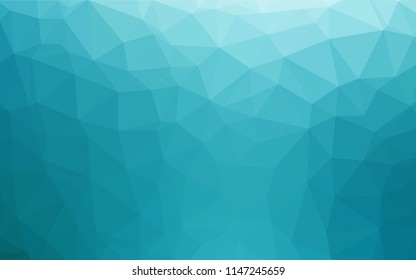 Light BLUE vector abstract mosaic pattern. A sample with polygonal shapes. The completely new template can be used for your brand book.