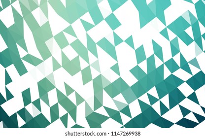 Light BLUE vector abstract mosaic background. Creative geometric illustration in Origami style with gradient. The completely new template can be used for your brand book.