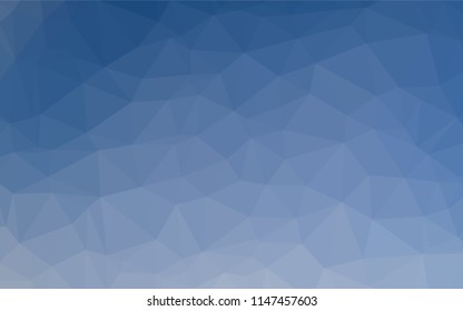 Light BLUE vector abstract mosaic backdrop. A completely new color illustration in a vague style. Triangular pattern for your business design.