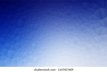 Light BLUE vector abstract mosaic backdrop. Shining illustration, which consist of triangles. A completely new template for your business design.