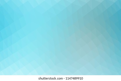 Light BLUE vector abstract mosaic backdrop. Glitter abstract illustration with an elegant design. The elegant pattern can be used as part of a brand book.