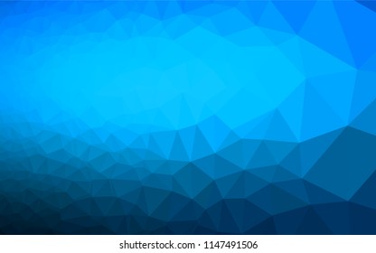 Light BLUE vector abstract mosaic background. Modern geometrical abstract illustration with gradient. The elegant pattern can be used as part of a brand book.