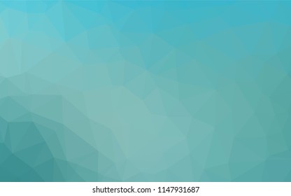 Light BLUE vector abstract mosaic background. Creative geometric illustration in Origami style with gradient. A completely new design for your business.