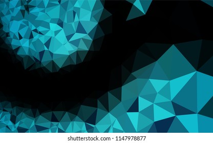 Light BLUE vector abstract mosaic backdrop. A sample with polygonal shapes. A new texture for your design.