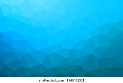 Light BLUE vector abstract mosaic background. Shining colored illustration in a Brand new style. The elegant pattern can be used as part of a brand book.