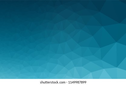 Light BLUE vector abstract mosaic background. Triangular geometric sample with gradient.  The textured pattern can be used for background.